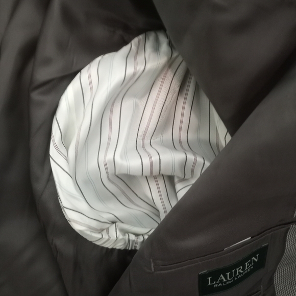 Ralph Lauren LRL Black Gray Micro Houndstooth Blazer Sports Coat Size 44L - Picture 9 of 16